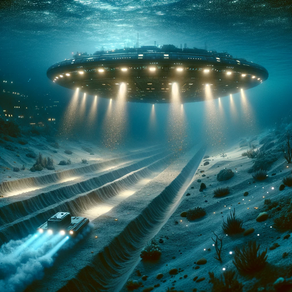 Underwater nhi base with mining and ufo construction facility