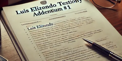 Luis elizondo testimony addendum #1