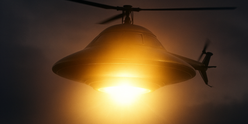 When ufos pretend to be helicopters