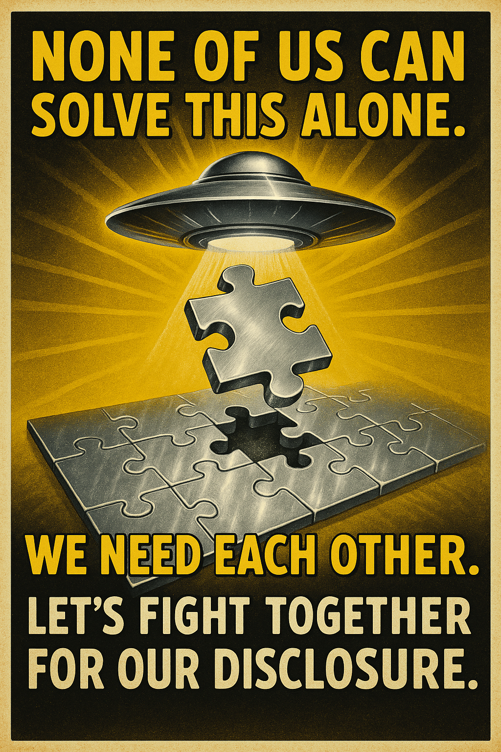 Disclosure Motivational Poster