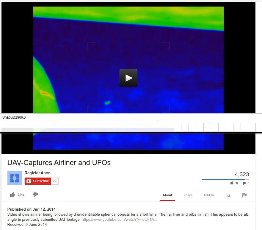 UAV Captures Airliner and UFOs
