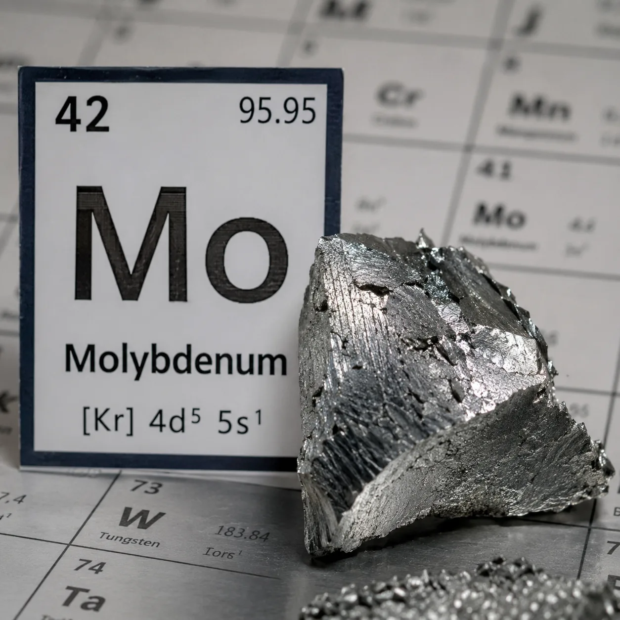 Molybdenum Element at the Center of Life and UFO Material