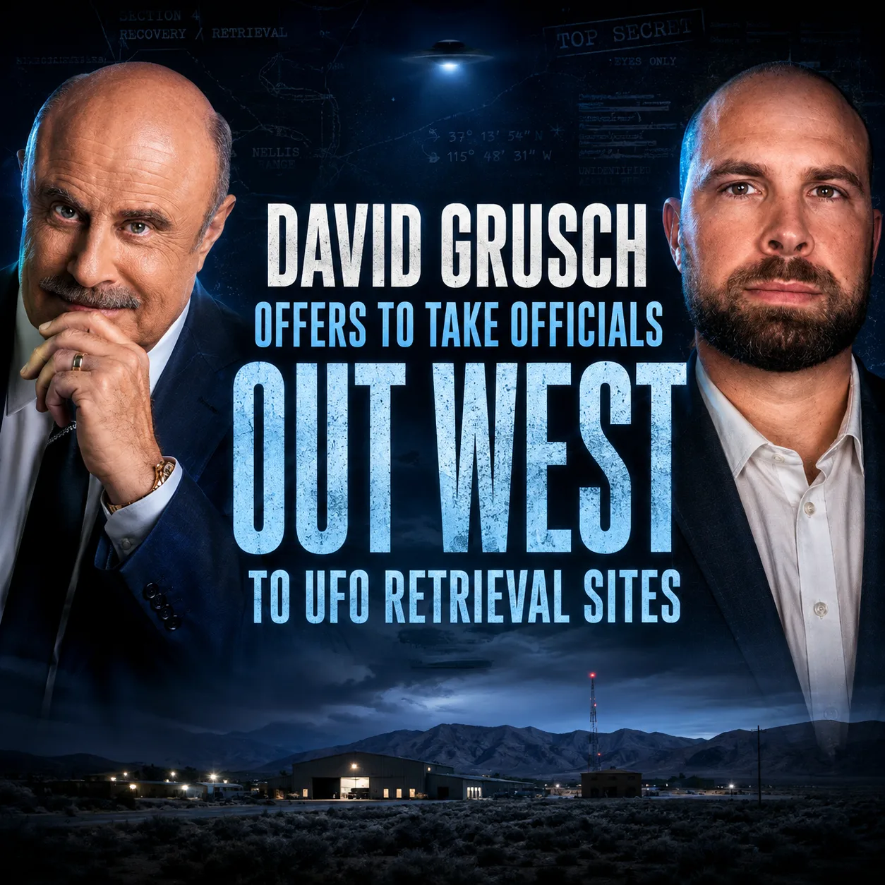 David Grusch Offers to Take Officials on a Field Trip Out West to UFO Retrieval Sites